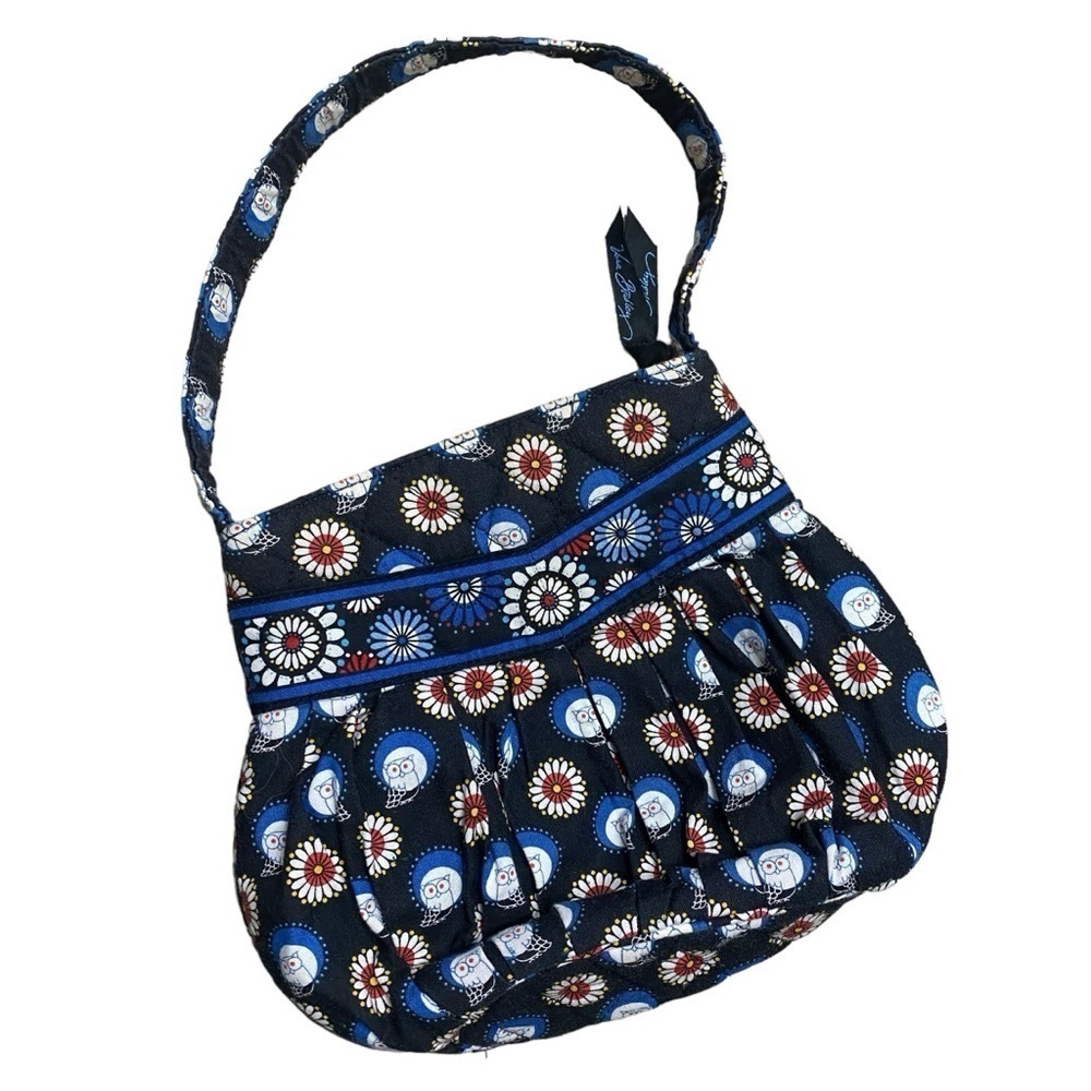 Vera Bradley Midnight Owl Pleated Shoulder Bag (Retired)
